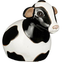 Mica Decorations Decoratief Object Koe - 22.5x14x19 cm - Keramiek - Zwart