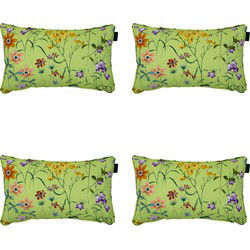 Madison -  Sierkussen Milly green - Ca. 30x50 cm - Set van 4