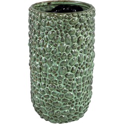 PTMD Danillo Bloempot - 17 x 17 x 30 cm - Keramiek - Groen