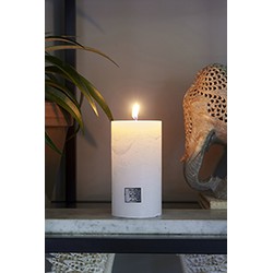 Rivièra Maison Rustic Candle frosted white 7x13 Kaars