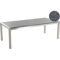 Beliani GROSSETO - Eettafel-Grijs-Graniet, RVS