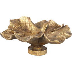 PTMD Meryla Decoratieve Schaal - 49 x 47 x 22 cm - Polyresin - Goud