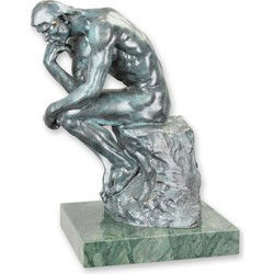 A BRONZE SCULPTURE OF THE THINKER