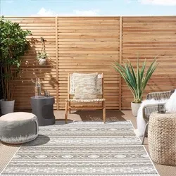 Omkeerbaar Binnen- En Buitenkleed - Terrazo Nomad Aztec Beige/Naturel - 160 X 230 CM