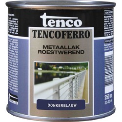 Ferro donkerblauw 0,25l verf/beits - tenco