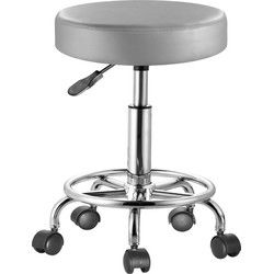 Rolkruk - Hoogte Verstelbaar 360° Draaibaar - 51-65cm Zithoogte Grijs