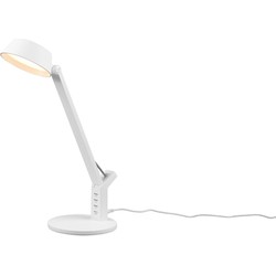 Moderne Tafellamp Ava - Metaal - Wit