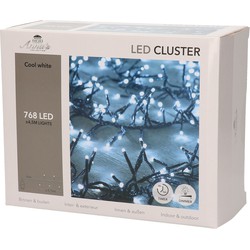 Clusterverlichting helder wit buiten 768 lampjes met timer kerstverlichting - Kerstverlichting kerstboom