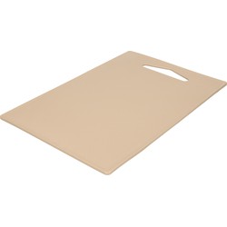 Plasticforte Keuken Snijplank - beige - 36 x 24 cm - kunststof - voor groente, fruit, vlees - Snijplanken