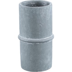 PTMD Werix Bloempot - 14 x 14 x 24 cm - Cement - Zwart