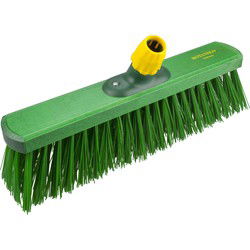Buemag Harde straatbezem - robuust elaston - groen - 40 cm - Bezem