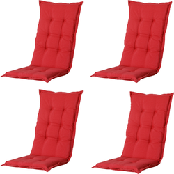 Madison -  Tuinstoelkussen Lage Rug Panama brick red - Ca. 105x50 cm - Set van 4