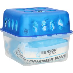 Benson Clean Vochtvanger/vochtopnemer - 400 ml - 13 x 13 x 12 cm - inclusief 1x navulling - Vochtopnemers