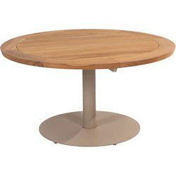 Taste Saba low dining tafel teak latte dia. 130 cm