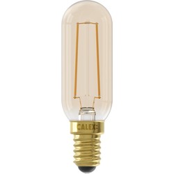 LED volglas Filament Buismodel 220-240V 3,5W 250lm E14 T25x85, Goud 2100K Dimbaar