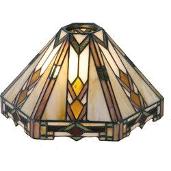 Lumilamp Lampenkap Tiffany Beige Bruin Glas