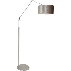 Verstelbare vloerlamp lange arm Steinhauer Prestige Chic Wit