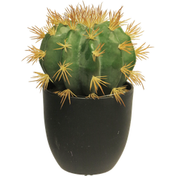 SO Golden Barrel cactus w/pot green 23 cm kunstbloem