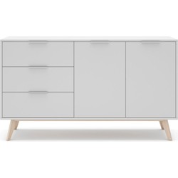 Buffet 2 deuren, 3 laden Campus - L140 cm