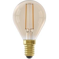 LED volglas Filament Kogellamp 220-240V 3,5W 250lm E14 P45, Goud 2100K Dimbaar - Calex