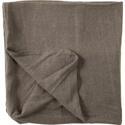 J-line - Hoes Voor Poef Monaco Linnen Desert Taupe - 105x104x49cm