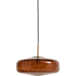 Light & Living - Hanglamp PLEAT - Ø40x17cm - Bruin