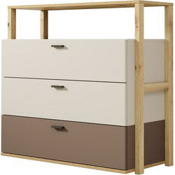Meubella - Kinderladekast Livingston - Beige - 98 cm