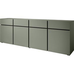 Meubella - Dressoir Cainan - Groen - 225 cm