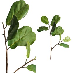 PTMD Leaves Plant Funaria Kunsttak - 60 x 45 x 95 cm - Groen