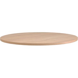 Kave Home - Argo rond tafelblad van melamine met houtlook Ø 120 cm