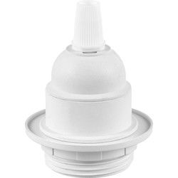 DIY lamphouders - Lamponderdelen - ø5.8 x 7.3 cm - E27 - Wit - Cilinder - Ontworpen voor Hanglampen, Wandlampen