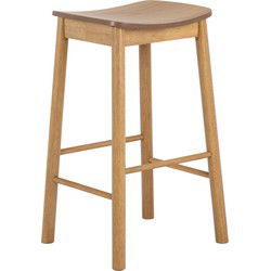 Barkruk - Naturel Hout - Zithoogte 74cm - Utzon - Set van 2