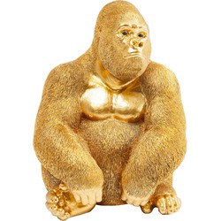 Kare Decofiguur Gouden Gorilla