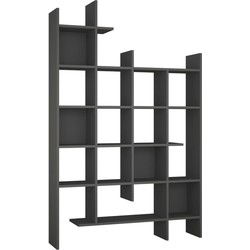 Rek 18 planken H188 cm - Manco - Grijs