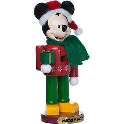 Mickey With Present Nutcracker 10 Inch