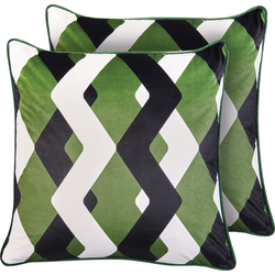 Beliani SWAY - Buitenkussen-Multicolor-Polyester