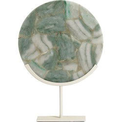 Light&living Ornament op voet 35x12x50 cm GOUYA groen agaat+crème