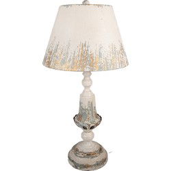 Clayre & Eef Tafellamp Beige Metaal