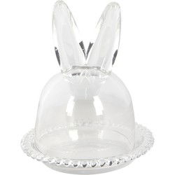 Clayre & Eef Stolp Konijn Ø 14x16 cm Glas Glazen Stolp