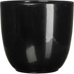 5 stuks - Bloempot Pot rond es/7 tusca 7.5 x 8.5 cm zwart Mica - Mica Decorations