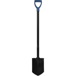 Metalen spade met D-handvat