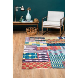 Kios Patchwork Multi vloerkleed - Kelim - 200 X 290 CM