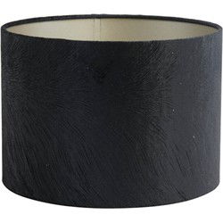 Light & Living - kap - Lubis - zwart - textiel - Ø 20cm - E27 - 2220547
