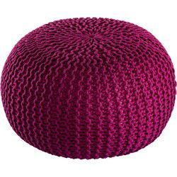 SVJ Poef - 45x45x30 cm - Kunststof - Paars