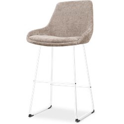 Nino-Isa barkruk bruin - wit onderstel - 75 cm