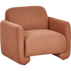 Beliani SALAND - Fauteuil-Bruin-Polyester