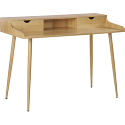 Beliani LENORA - Bureau-Lichte houtkleur-MDF