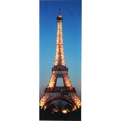 Cosmo Casa LED Afbeelding - Canvas Afbeelding - Licht Afbeelding - Muur Afbeelding - Eiffeltoren - Knipperend - 100x35m