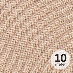 ROL 10 Meter strijkijzersnoer JUTE  3X0.75mm