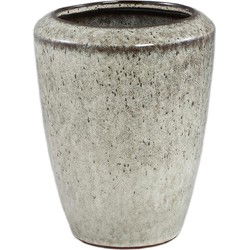 PTMD Bloempot Kyleigh - 17x17x22 cm - Keramiek - Beige